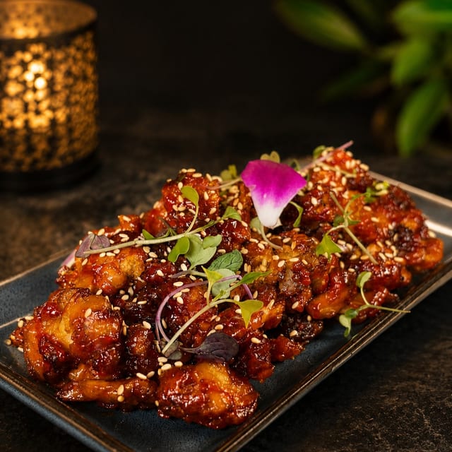 Sweet and Zingy Gobi Bites.